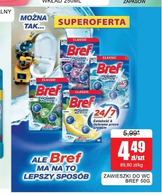 Zawieszki do WC Bref promocja w Bingo