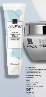 Krem oczyszczający Avon Anew Sensitive+ promocja w AVON