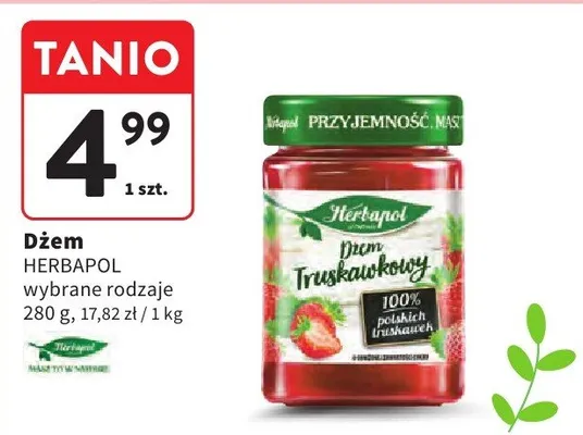 Dżem truskawkowy wybrane rodzaje promocja w Intermarche
