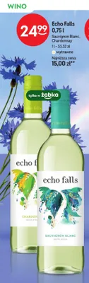 Wino białe wytrawne Echo Falls Chardonnay promocja w Żabka