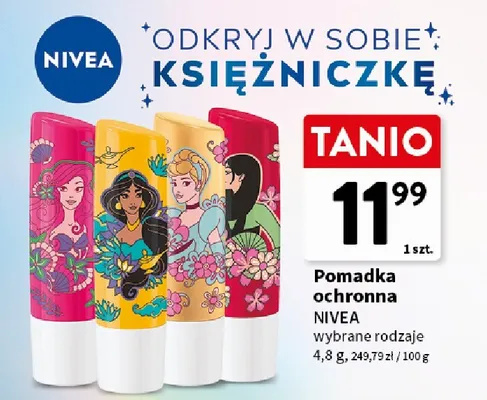 Pomadka ochronna Nivea Kopciuszek promocja w Intermarche