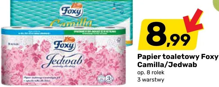 Papier toaletowy Camilla/Jedwab promocja w Bricomarche