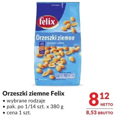 Orzeszki ziemne Felix promocja w Makro