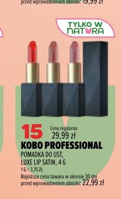 Pomadka do ust Kobo Professional Luxe Lip Satin promocja w Drogerie Natura