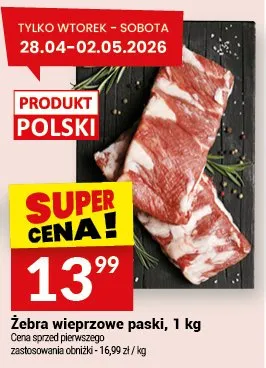 Żebra wieprzowe paski promocja w Twój Market
