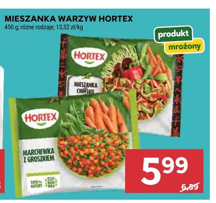 Mieszanka warzyw Hortex promocja w Stokrotka