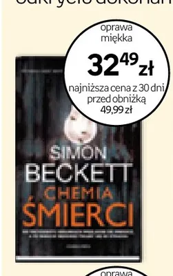 Książka Chemia śmierci Simon Beckett promocja w Empik