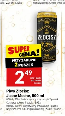 Piwo Złocisz Mocne promocja w Twój Market