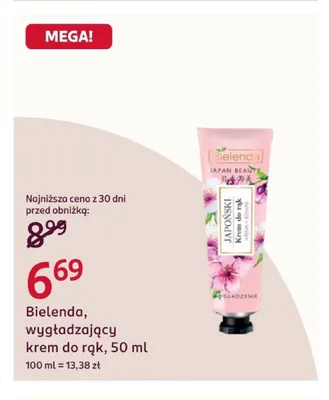 Wygładzający krem do rąk Bielenda promocja w Rossmann