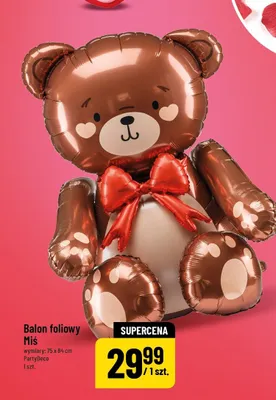 Balon foliowy Miś promocja w POLOmarket