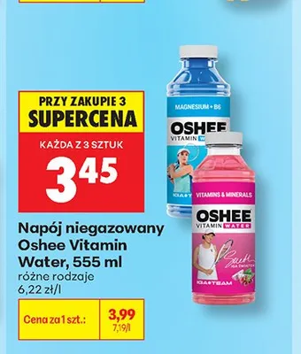 Napój niegazowany Oshee Vitamin Water Vitamins & Minerals promocja w Biedronka