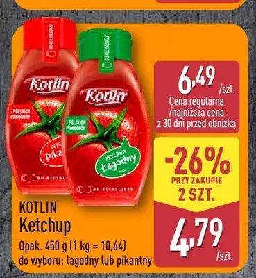 Ketchup Kotlin pikantny promocja w Aldi