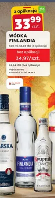 Wódka Finlandia promocja w Stokrotka