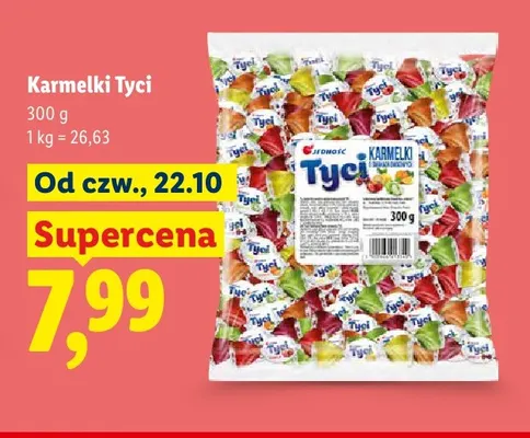 Karmelki Tyci Jedność promocja w Lidl