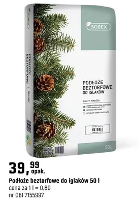 Podłoże beztorfowe do iglaków promocja w OBI