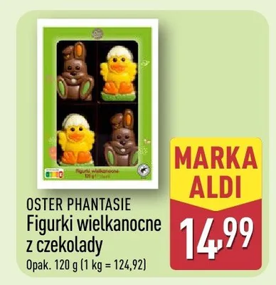 Figurki wielkanocne z czekolady promocja w Aldi