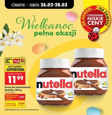 Krem do smarowania promocja w Biedronka