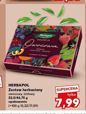 Zestaw herbaciany owocowy ziołowy Herbapol Owocowa Kolekcja promocja w Kaufland