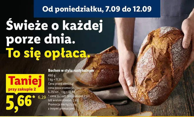 Chleb bochen w stylu rustykalnym promocja w Lidl