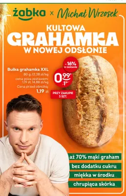 Bułka grahamka XXL promocja w Żabka