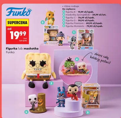 Figurka B różne rodzaje promocja w Biedronka