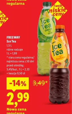 Ice Tea Freeway promocja w Lidl