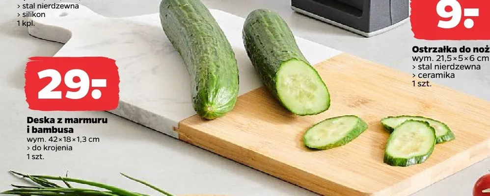 Deska z marmuru i bambusa promocja w Netto