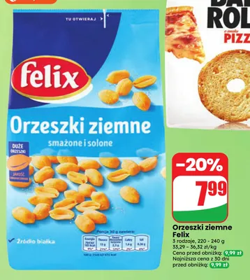 Orzeszki ziemne Felix promocja w Dino