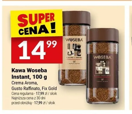 Kawa rozpuszczalna Woseba Gusto Raffinato promocja w Twój Market