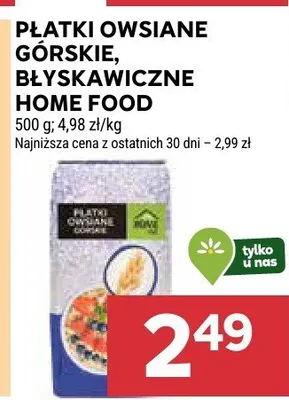 Płatki owsiane górskie, błyskawiczne Home promocja w Stokrotka