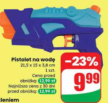 Pistolet na wodę  promocja w Dino