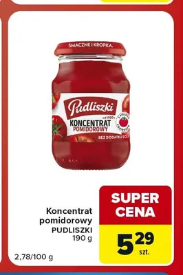 Koncentrat pomidorowy Pudliszki promocja w Carrefour Market