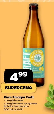Piwo Połczyn Craft bezglutenowe ctrynowe promocja w Netto