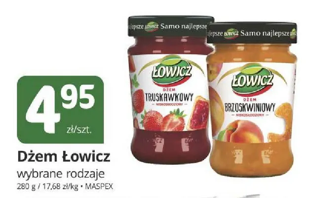Dżem truskawkowy Łowicz promocja w Marketvita