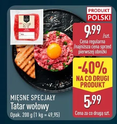 Tatar wołowy promocja w Aldi