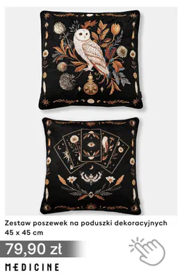 Zestaw poszewek na poduszki dekoracyjnych 45x45 cm Medicine promocja w Medicine