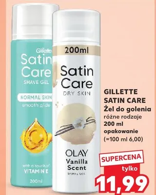 Żel do golenia Gillette Satin Care promocja w Kaufland