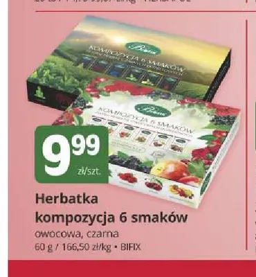 Herbatka kompozycja 6 smaków Bifix promocja w Marketvita