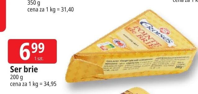 Ser brie Les Croisés promocja w Leclerc