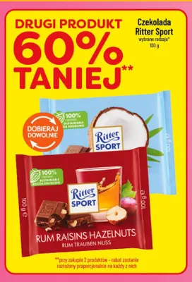 Czekolada Ritter Sport Kokos promocja w POLOmarket