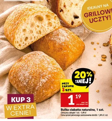 Bułka ciabatta naturalna Białecki promocja w Twój Market