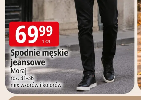 Spodnie męskie jeansowe Moraj promocja w Leclerc
