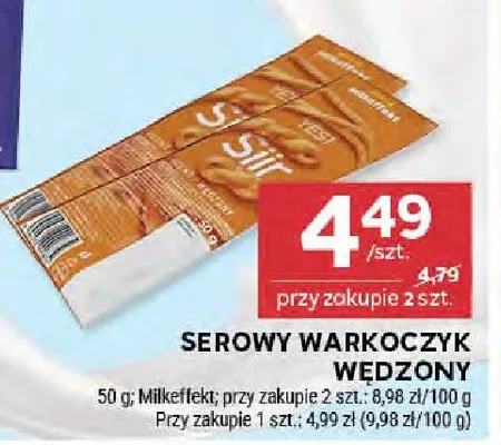 Serowy warkoczyk wędzony Milkeffekt promocja w Stokrotka
