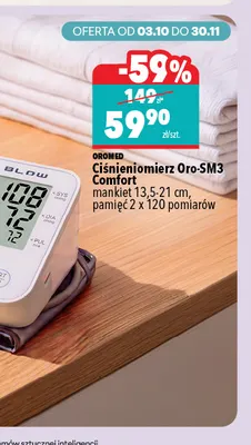 Ciśnieniomierz Oro-SM3 Comfort Oromed promocja w Biedronka Home