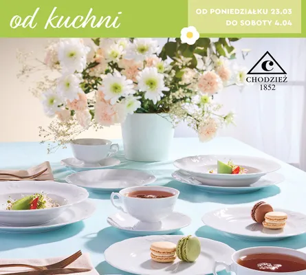 Serwis stołowy z porcelany, zestaw obiadowy, 18 el. promocja w Biedronka