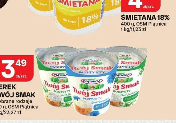 Serek Twój Smak Piątnica promocja w Chorten