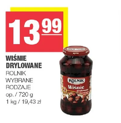 Wiśnie drylowane Rolnik promocja w SPAR