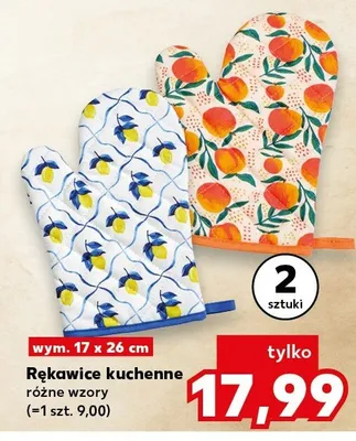 Rękawice kuchenne 2-pak 17x26 cm promocja w Kaufland