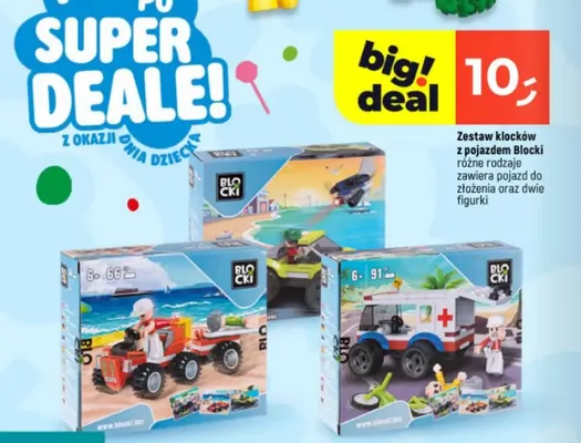 Zestaw klocków z pojazdem Blocki promocja w Dealz