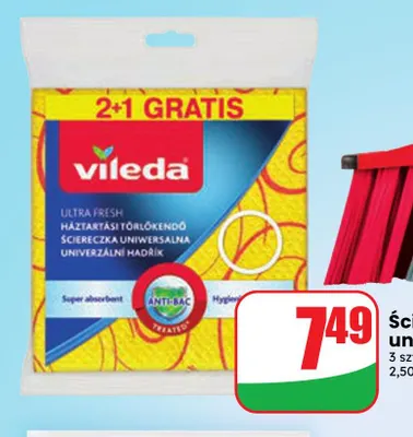 Ściereczka pucerka uniwersalna 3D Vileda promocja w Dino